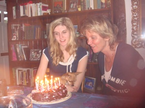 My effort at a cake.... Katja's 16th birthday